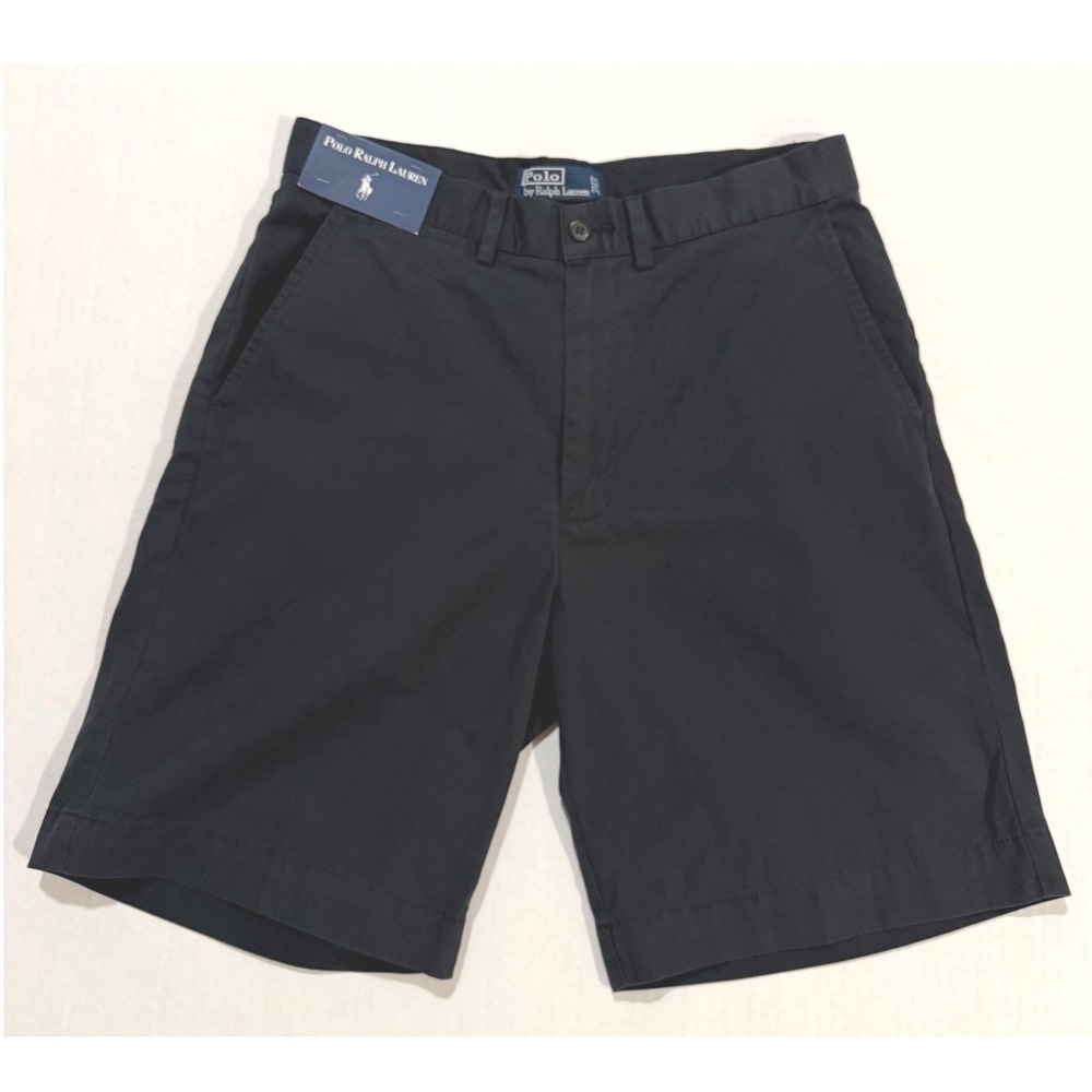Polo Ralph Lauren Chino Shorts Mens Size 31 Black 100% Cotton Twill
